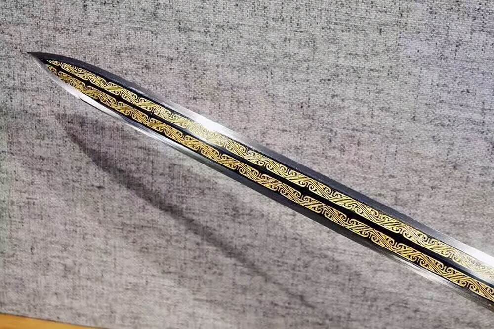 Han jian(High carbon steel blade,Redwood scabbard,Alloy)Length 42" - Chinese sword shop