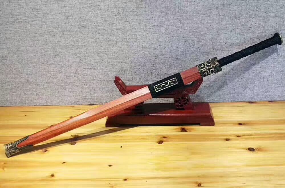Han jian(High carbon steel blade,Redwood scabbard,Alloy)Length 42" - Chinese sword shop