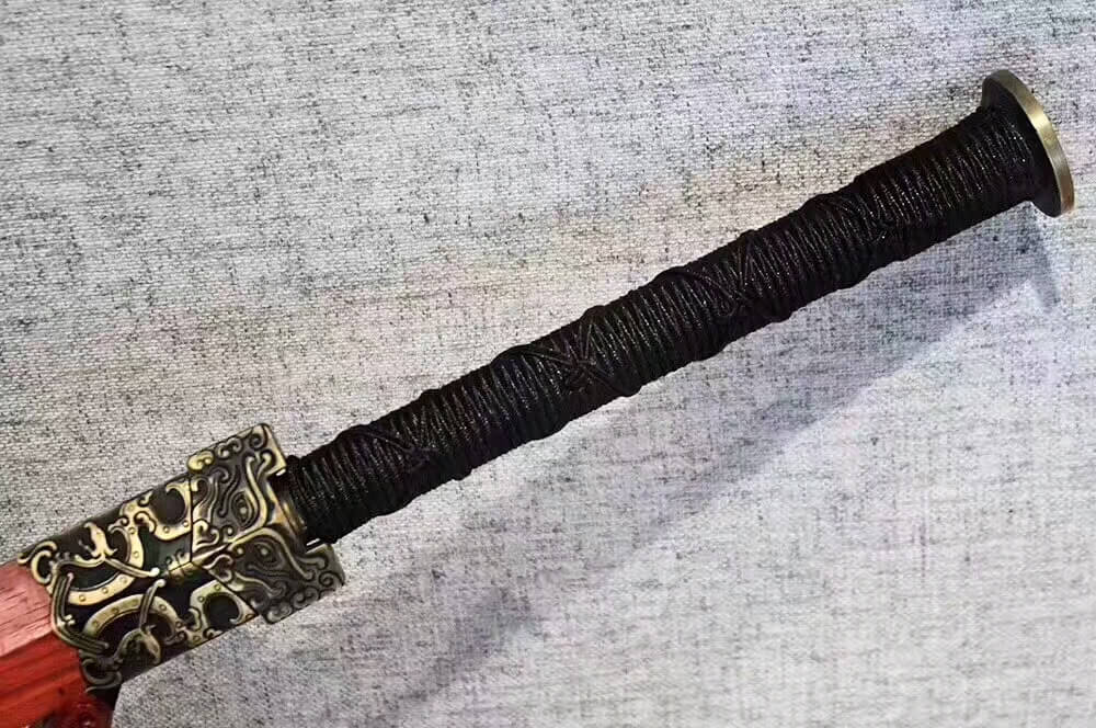 Han jian(High carbon steel blade,Redwood scabbard,Alloy)Length 42" - Chinese sword shop