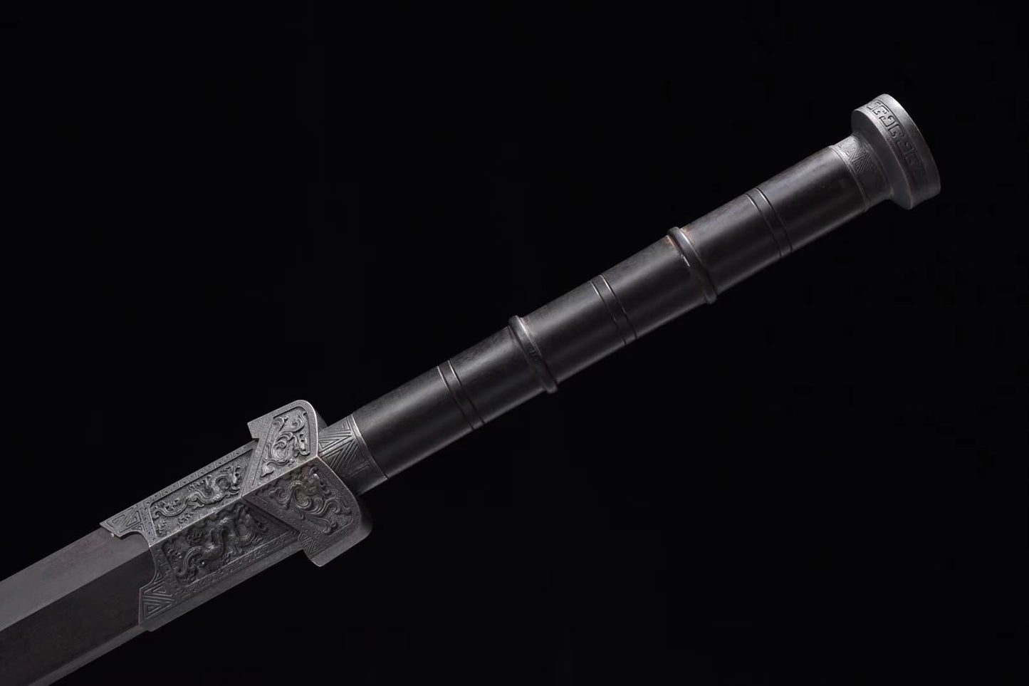 Han jian,Handmade(High carbon steel etch blade,Alloy fittings)Heat Tempered - Chinese sword shop