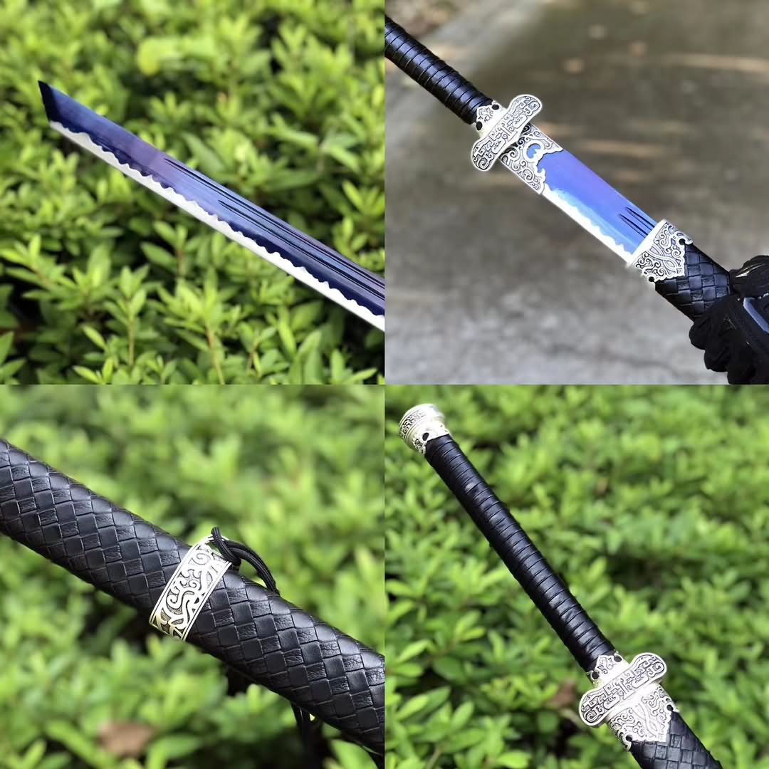 Black gold dao,Forged High carbon steel blade,Heat Tempered - Chinese sword shop