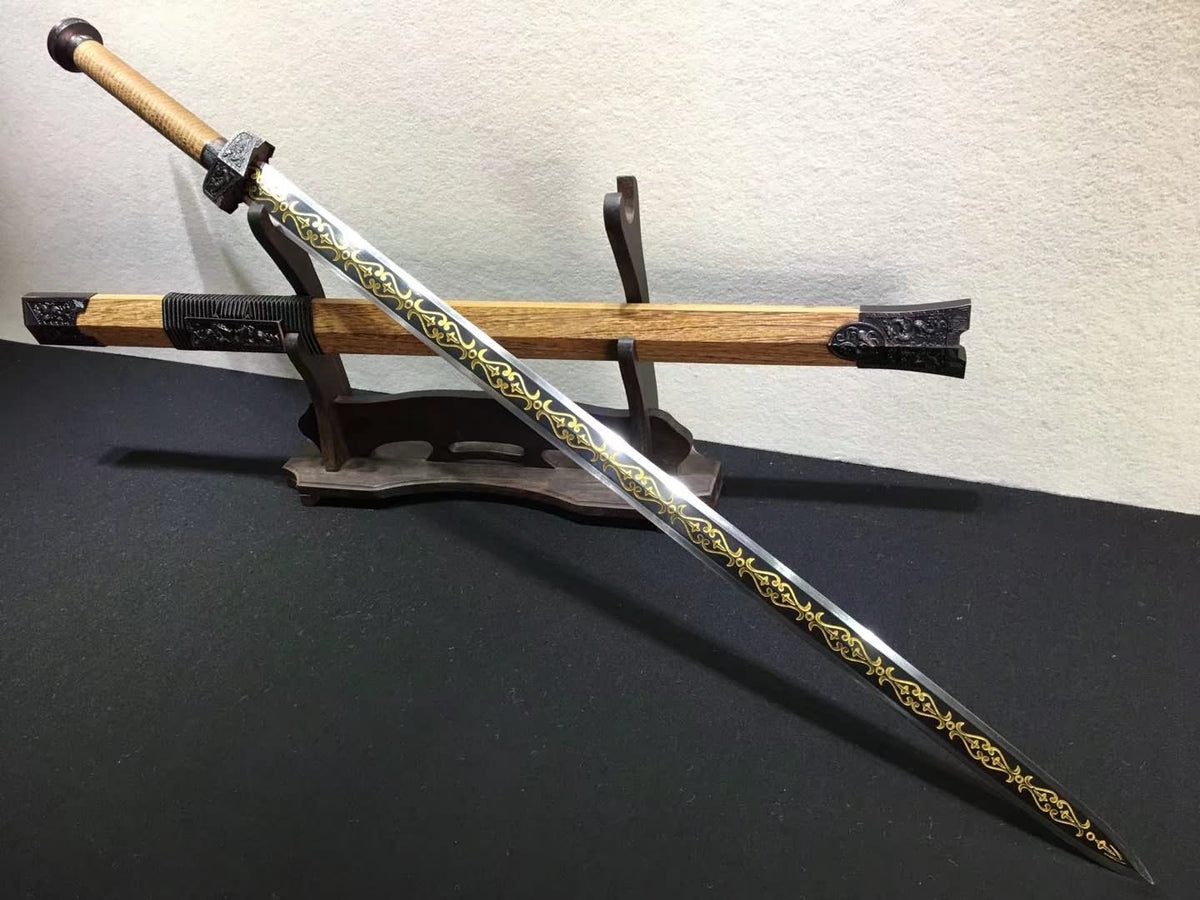 Warring states sword,High carbon steel blade,Rosewood scabbard,Alloy fittings - Chinese sword shop