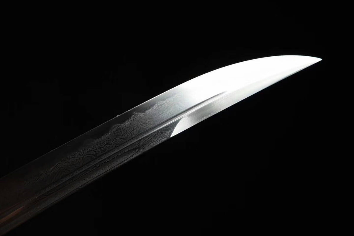 Qing imperial sword,Broadsword,Folded steel blade,Yellow Scabbard,Brass fitting - Chinese sword shop