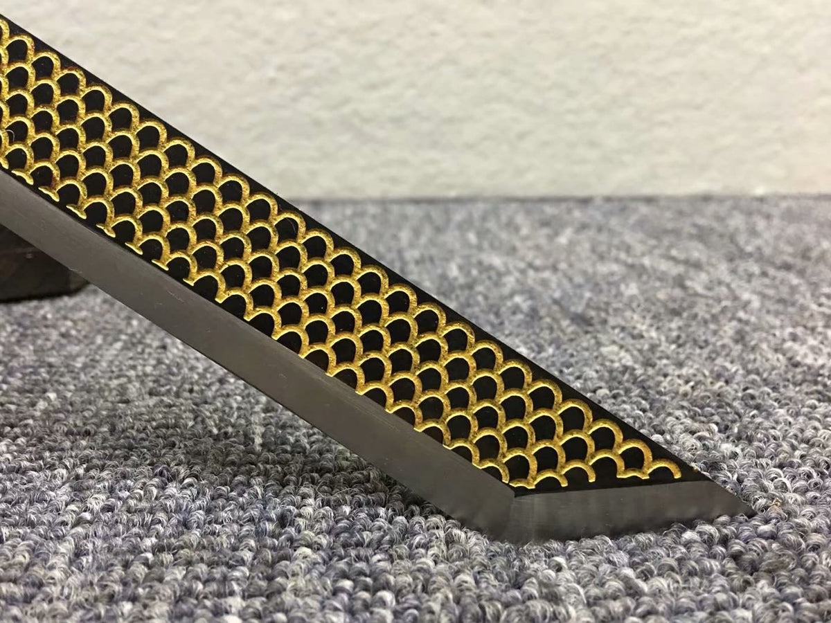 Tang dao,Sword,High carbon steel etch blade,Redwood,Alloy - Chinese sword shop