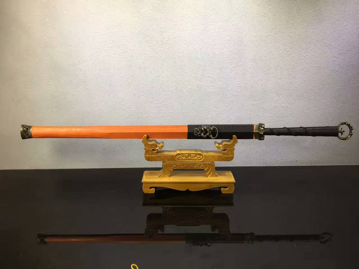 Han Dynasty sword(High carbon steel red blade,Redwood,Alloy)Length 41" - Chinese sword shop