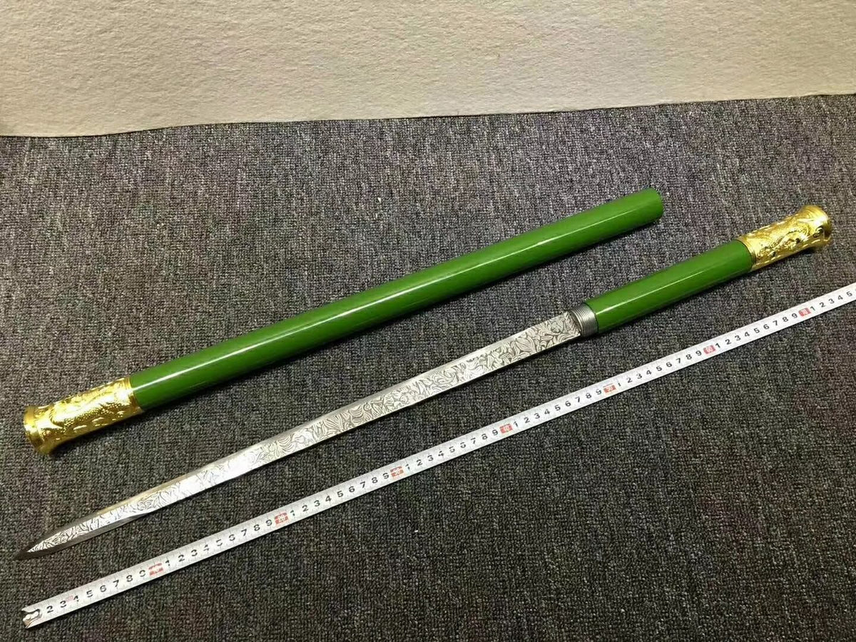 Stick sword,Handmade(High carbon steel etch blade)Full tang - Chinese sword shop