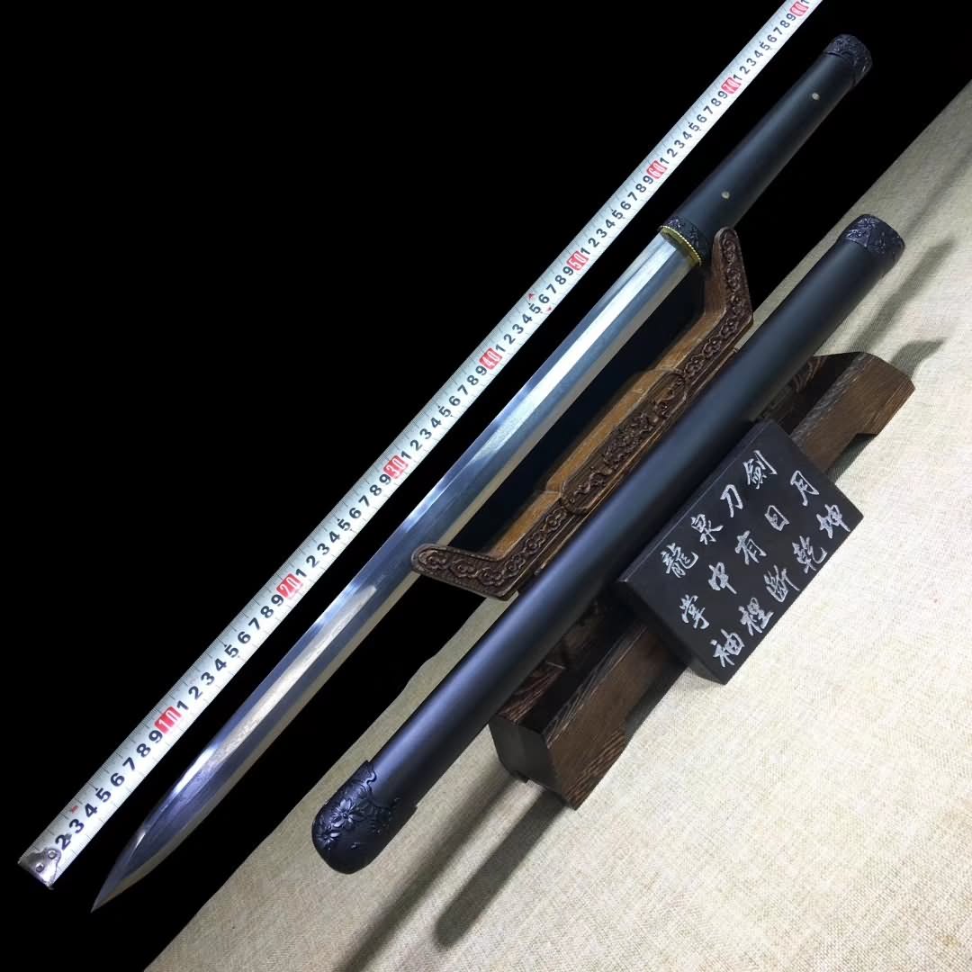 Octahedral han jian,Damascus steel blade - Chinese sword shop