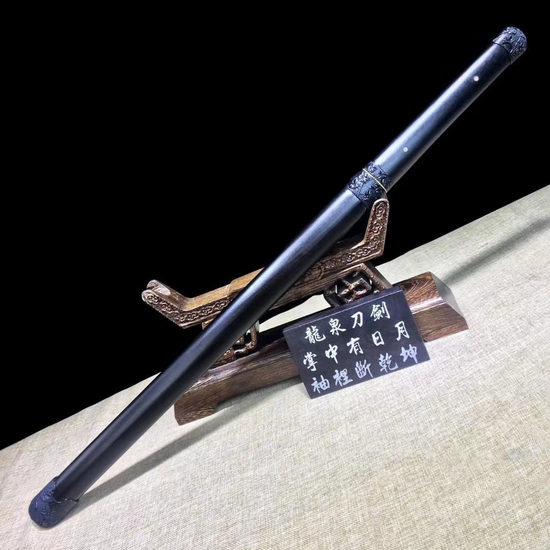 Octahedral han jian,Damascus steel blade - Chinese sword shop