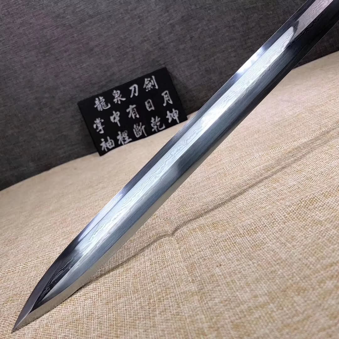 Han jian sword,Damascus steel Eight blade,Brass fittings - Chinese sword shop