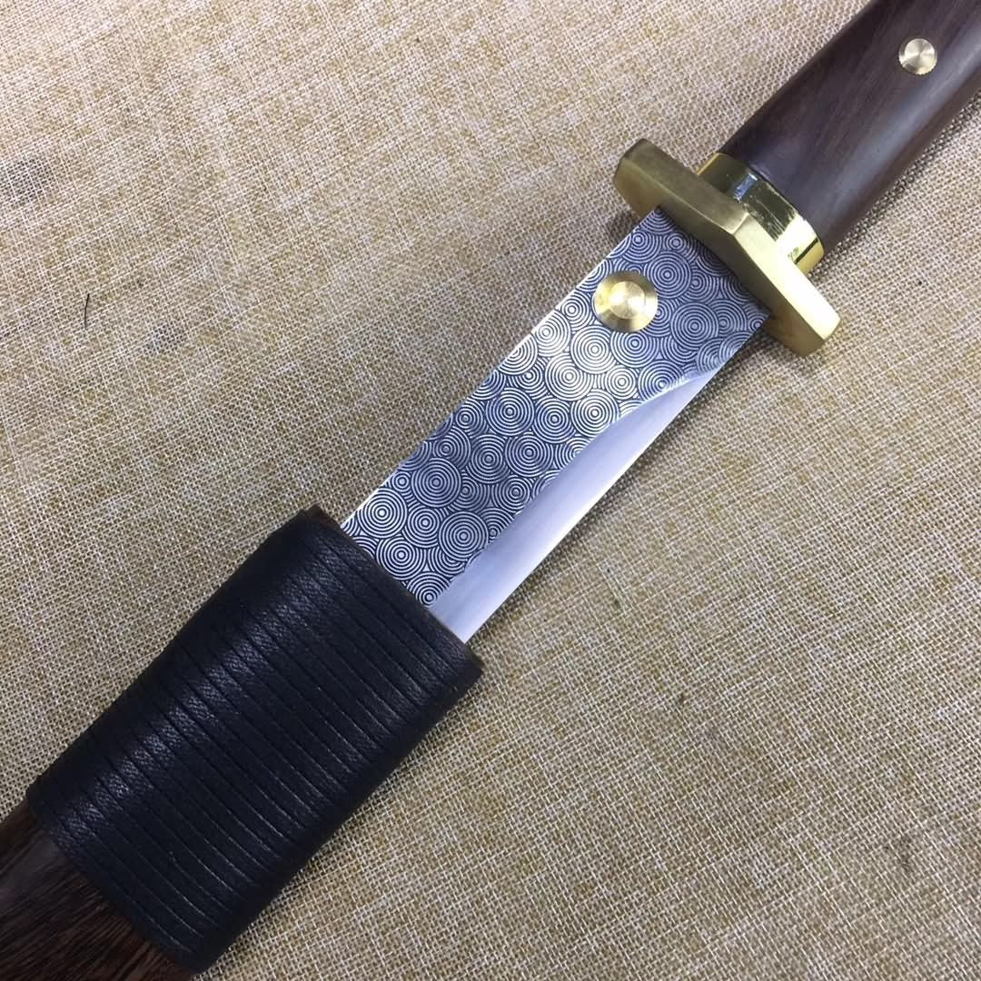14 Blades dagger,High carbon steel etch blade,Rosewood - Chinese sword shop