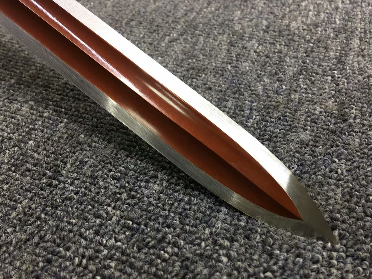 Ruyi jian,Handmade,High carbon steel red blade,Rosewood,Alloy - Chinese sword shop