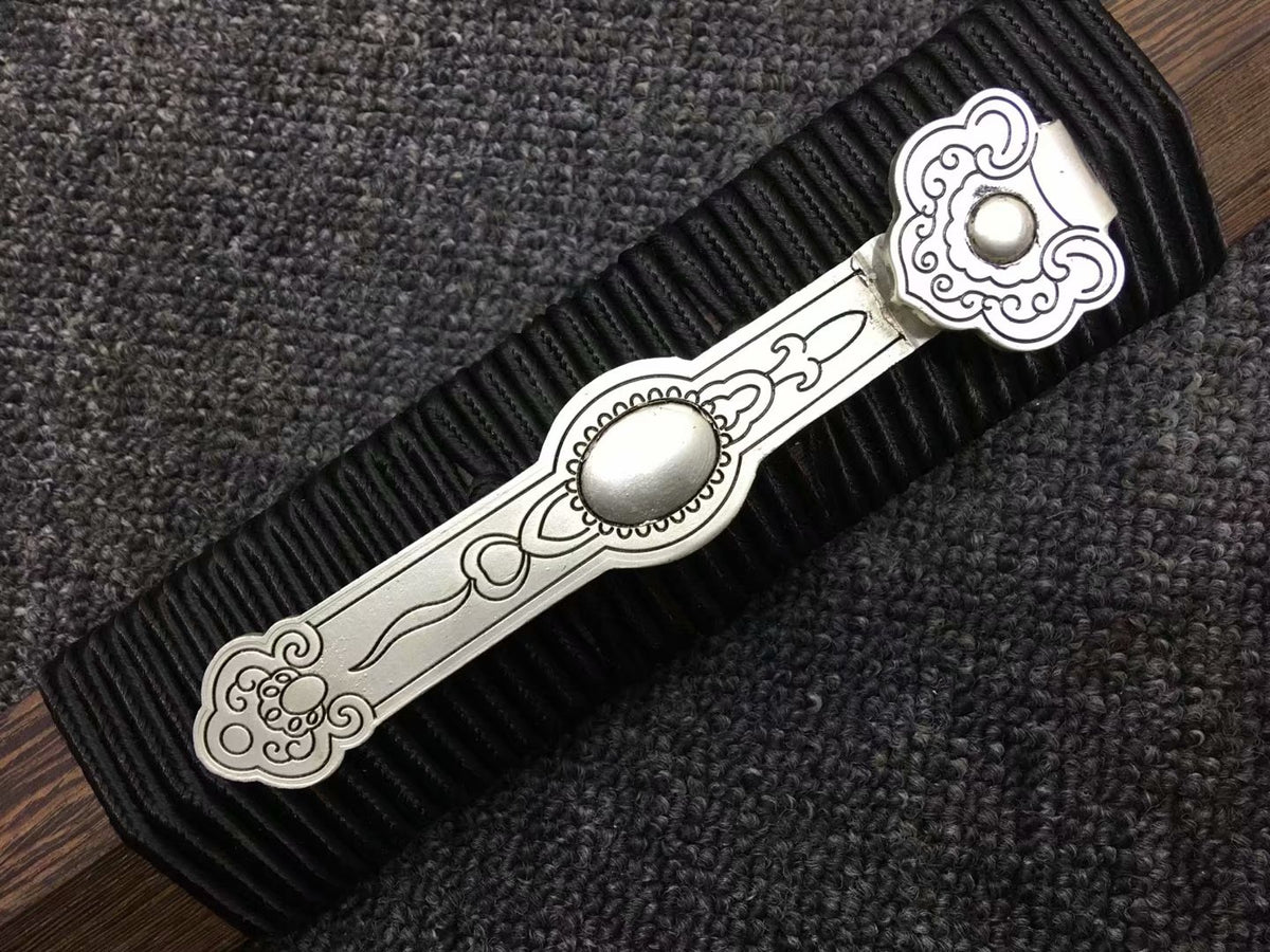Ruyi jian,Handmade,High carbon steel red blade,Rosewood,Alloy - Chinese sword shop