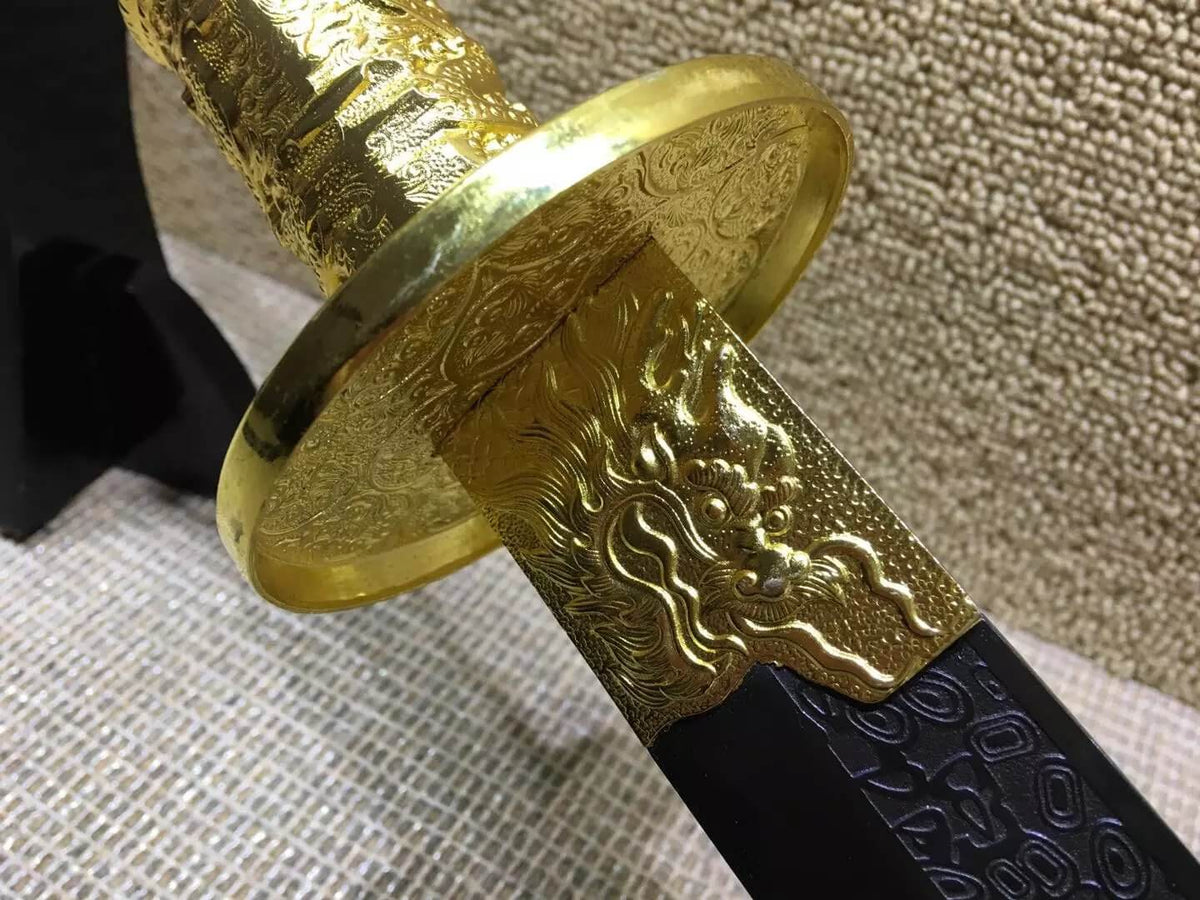 Kangxi baodao,High carbon steel blue blade,Alloy fitting - Chinese sword shop