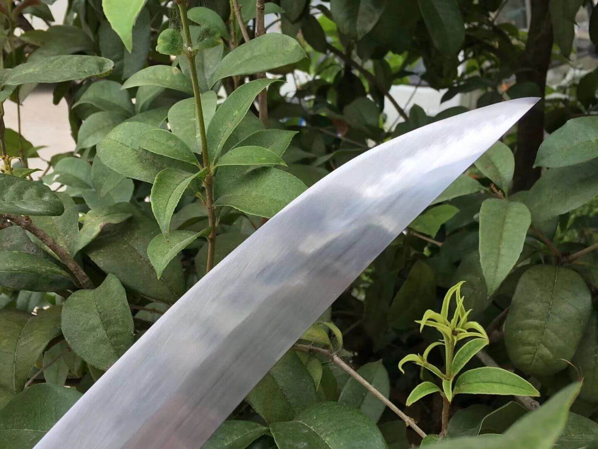 Hunting knife,High carbon steel,Brown scabbard,Alloy fitting,Length 31 inch - Chinese sword shop