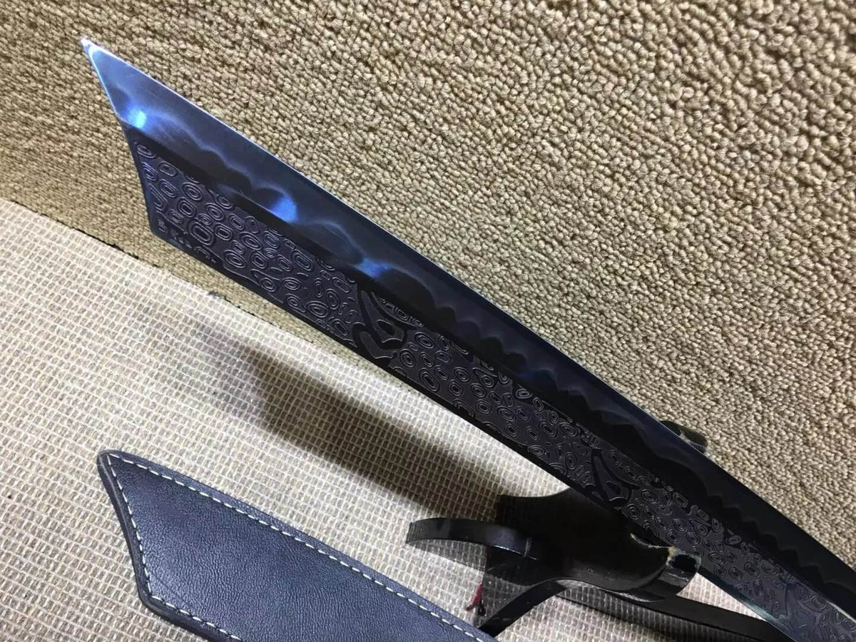 Kangxi baodao,High carbon steel blue blade,Alloy fitting - Chinese sword shop