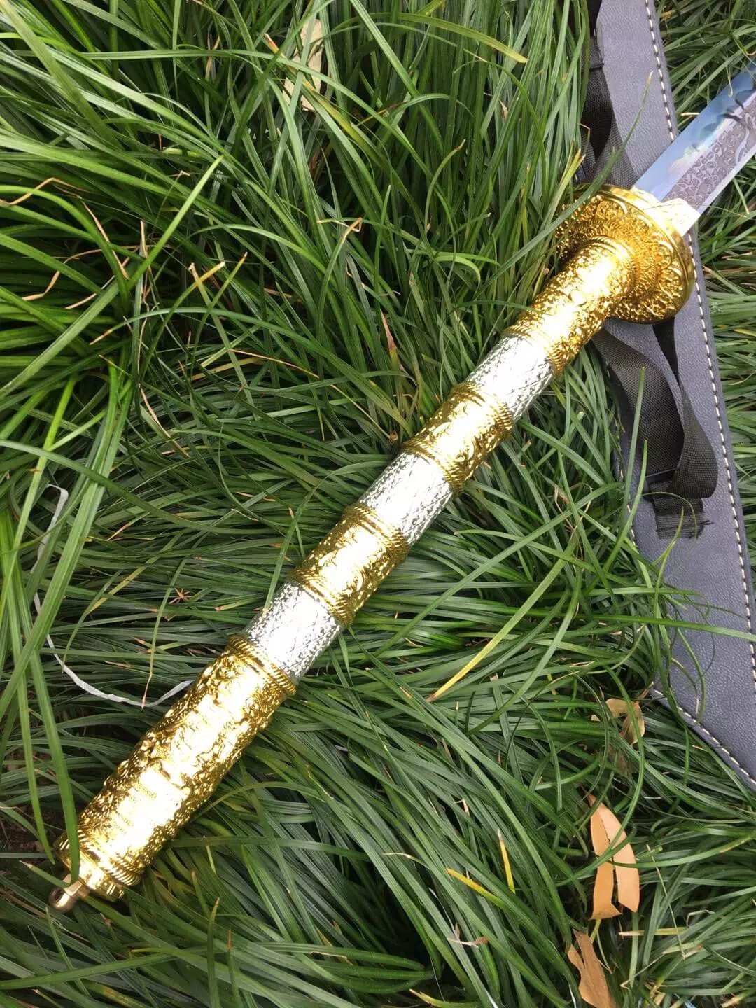 Kangxi baodao,High carbon steel blue blade,Alloy fitting - Chinese sword shop