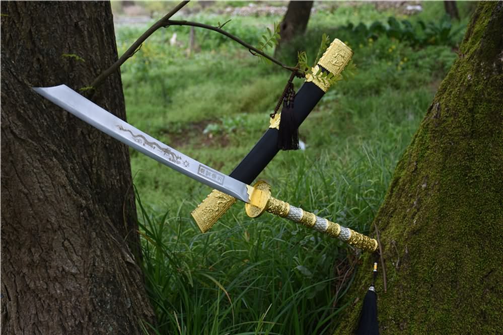 Kangxi bao dao,Broadsword,High carbon steel blade,Alloy fittings - Chinese sword shop