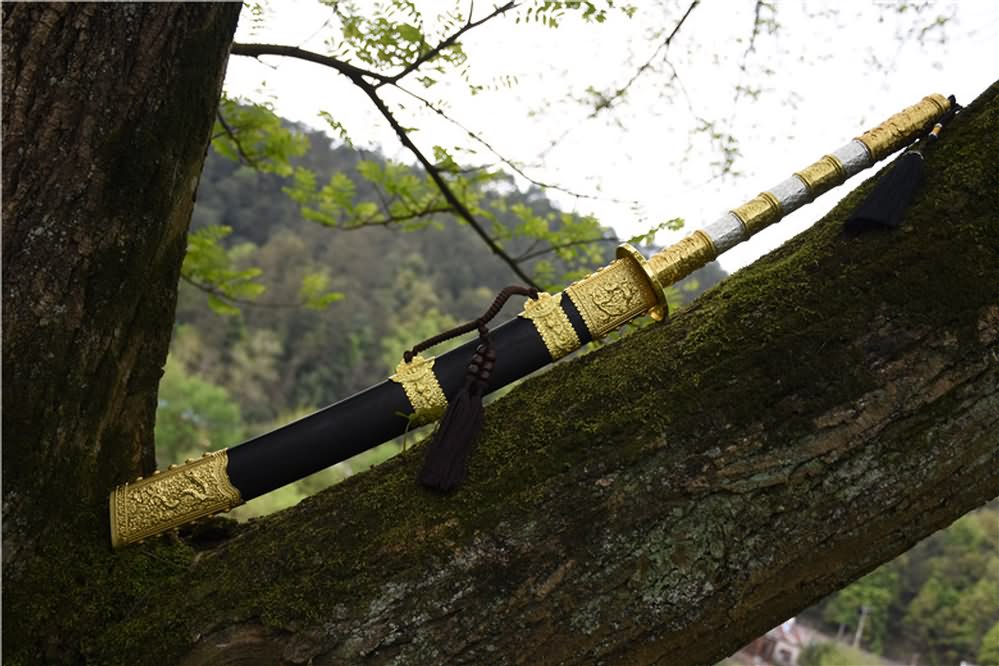 Kangxi bao dao,Broadsword,High carbon steel blade,Alloy fittings - Chinese sword shop