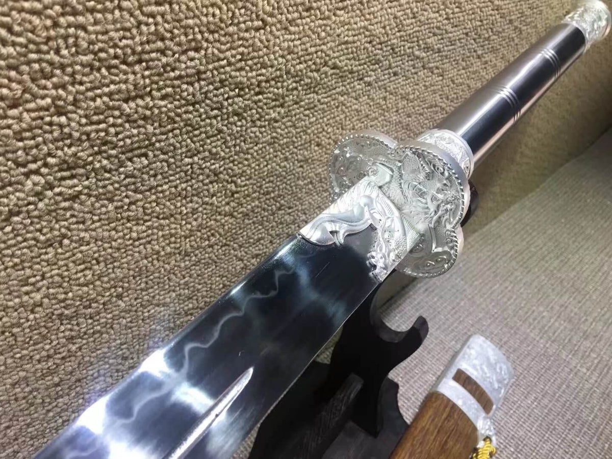Kangxi sabers,T10 high carbon steel,Alloy fitted,Rosewood scabbard - Chinese sword shop