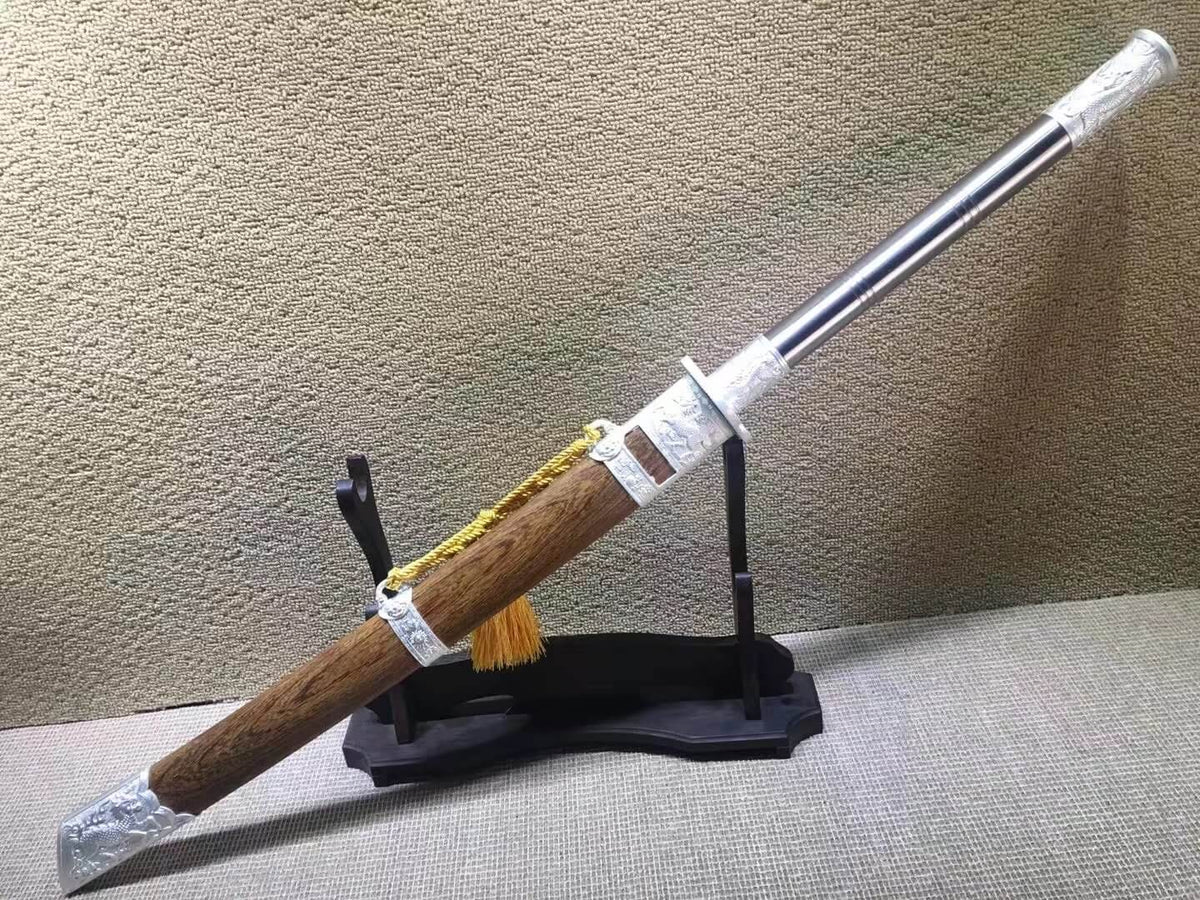 Kangxi sabers,T10 high carbon steel,Alloy fitted,Rosewood scabbard - Chinese sword shop