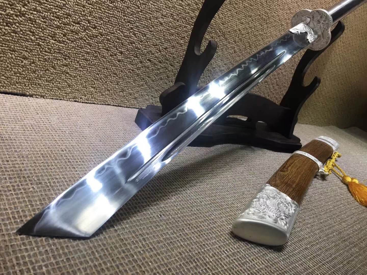 Kangxi sabers,T10 high carbon steel,Alloy fitted,Rosewood scabbard - Chinese sword shop