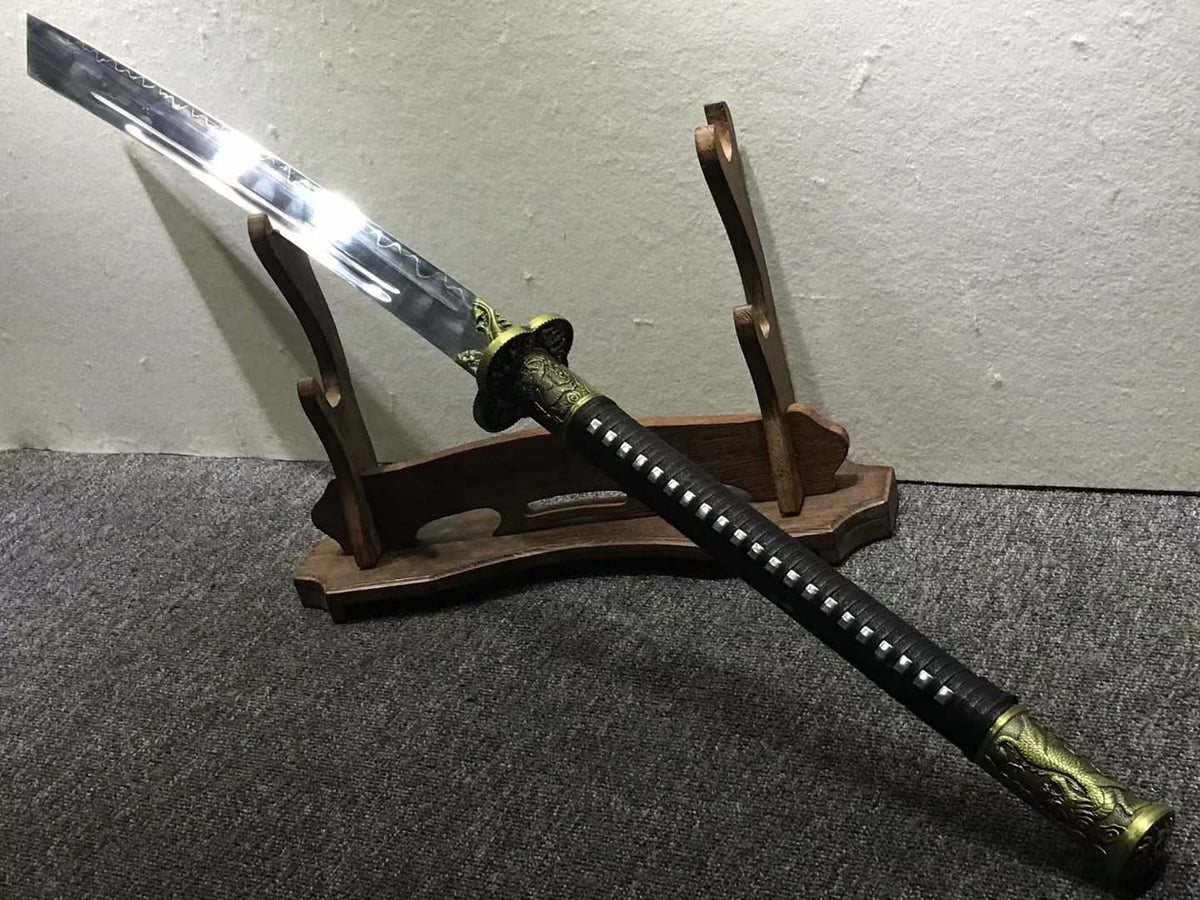 Kangxi dao,Hand forged,High carbon steel burn blade,Redwood,Alloy - Chinese sword shop