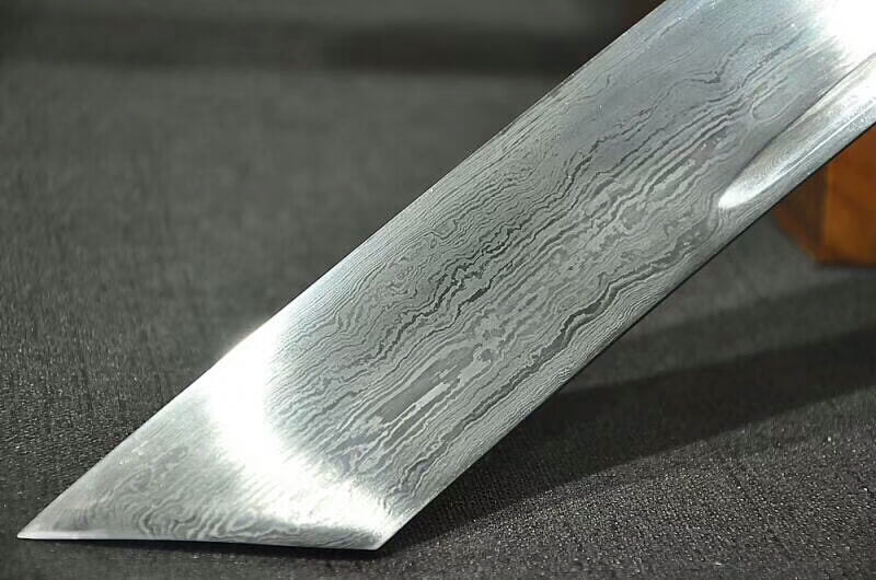 Kangxi collection sword,Damascus steel,Alloy fittings,Imitation skin scabbard - Chinese sword shop