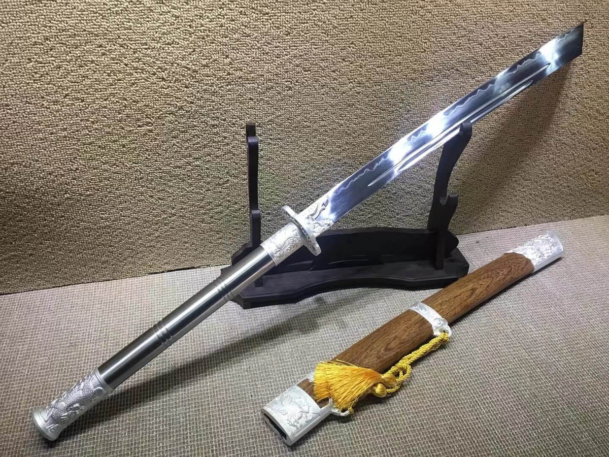 Kangxi sabers,T10 high carbon steel,Alloy fitted,Rosewood scabbard - Chinese sword shop