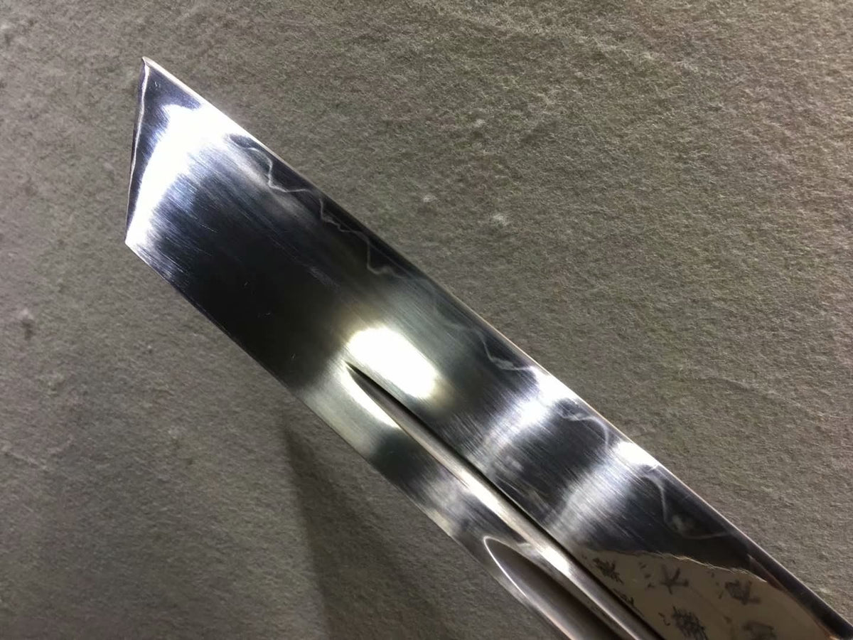 Kangxi dao,Hand forged,High carbon steel burn blade,Redwood,Alloy - Chinese sword shop