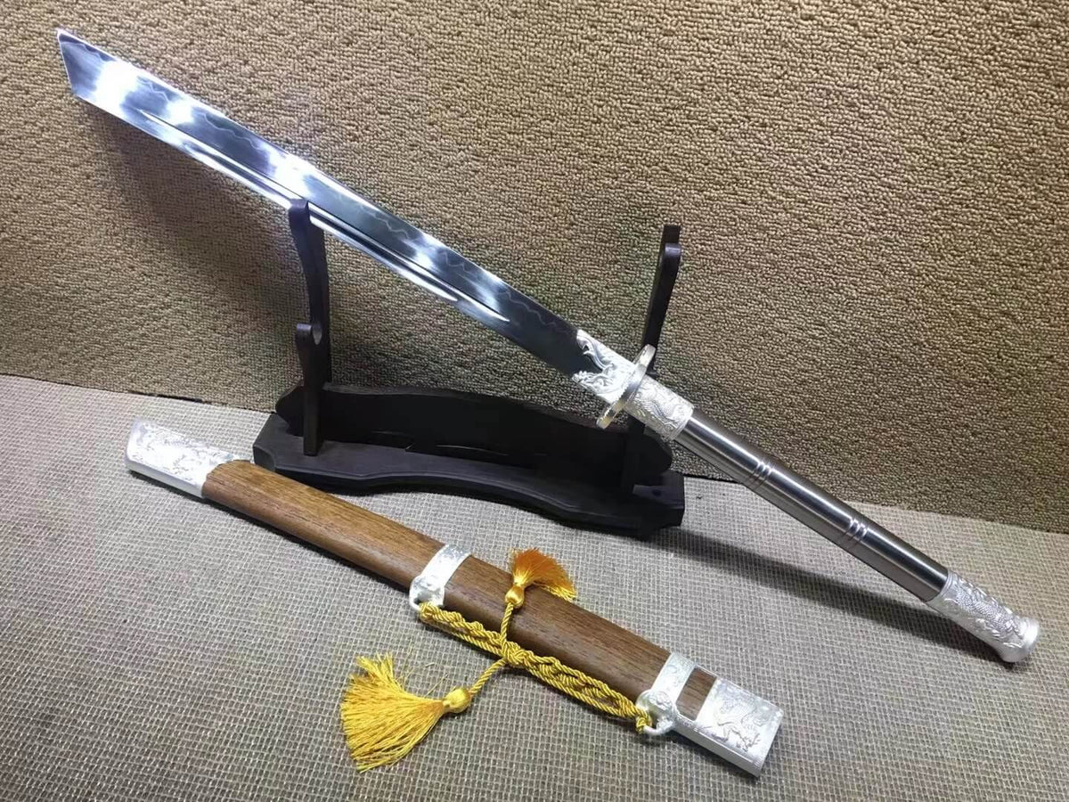 Kangxi sabers,T10 high carbon steel,Alloy fitted,Rosewood scabbard - Chinese sword shop
