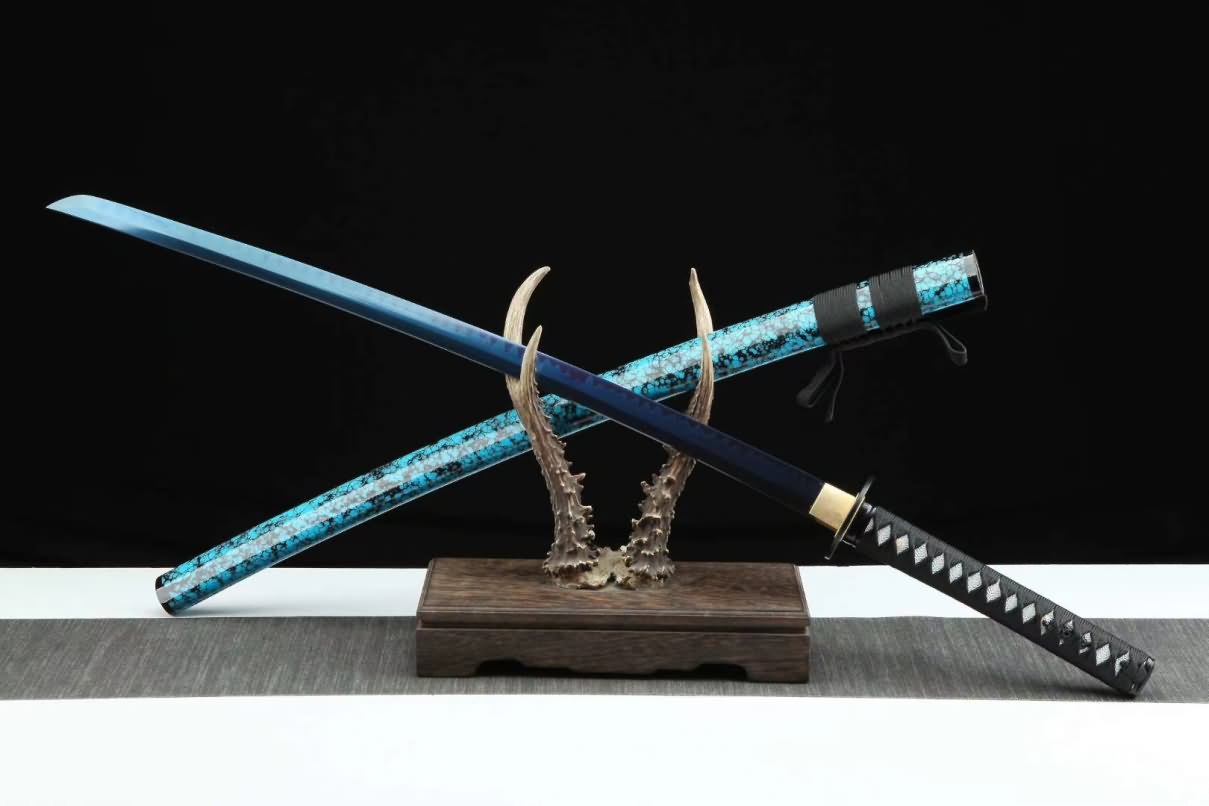Samurai Katana Sword Clay Tempered T10 Steel Real Hamon Razor Sharp Battle