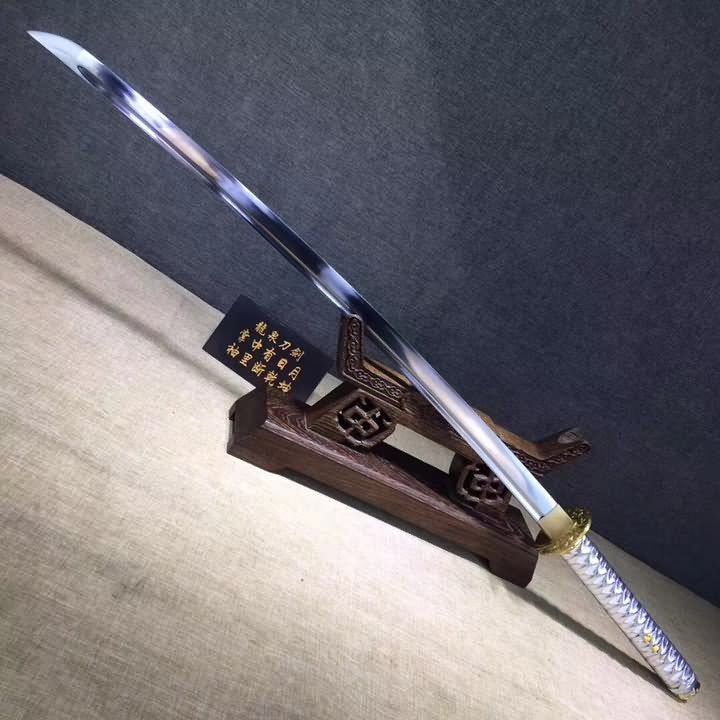 katana,High carbon steel blade,White scabbard,Alloy - Chinese sword shop