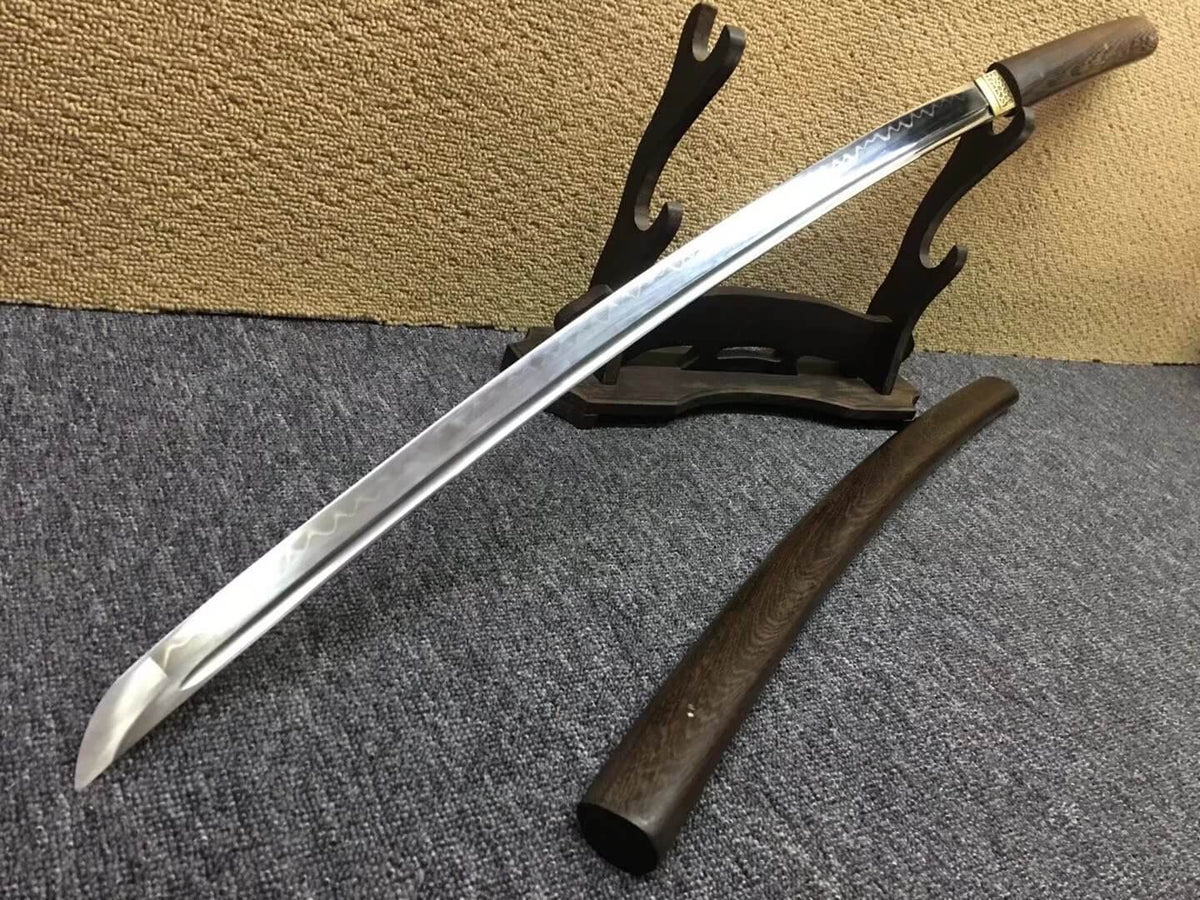 Katana,High carbon steel burn blade,Rosewood scabbard,Length 39" - Chinese sword shop