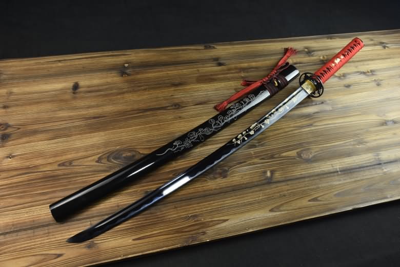 Black blade katana,High carbon steel - Chinese sword shop