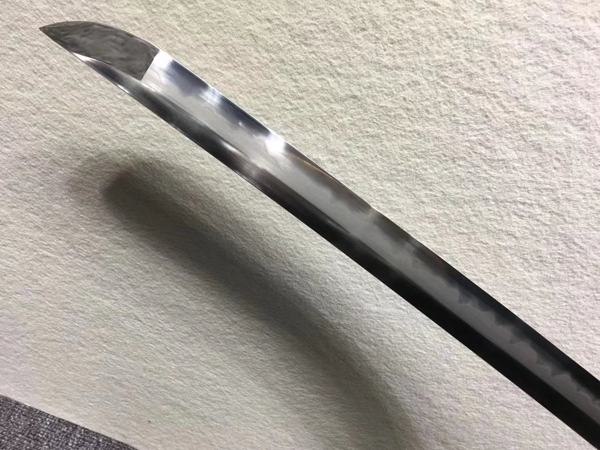 Samurai sword,Hand forged High carbon steel blade,Ebony scabbard - Chinese sword shop