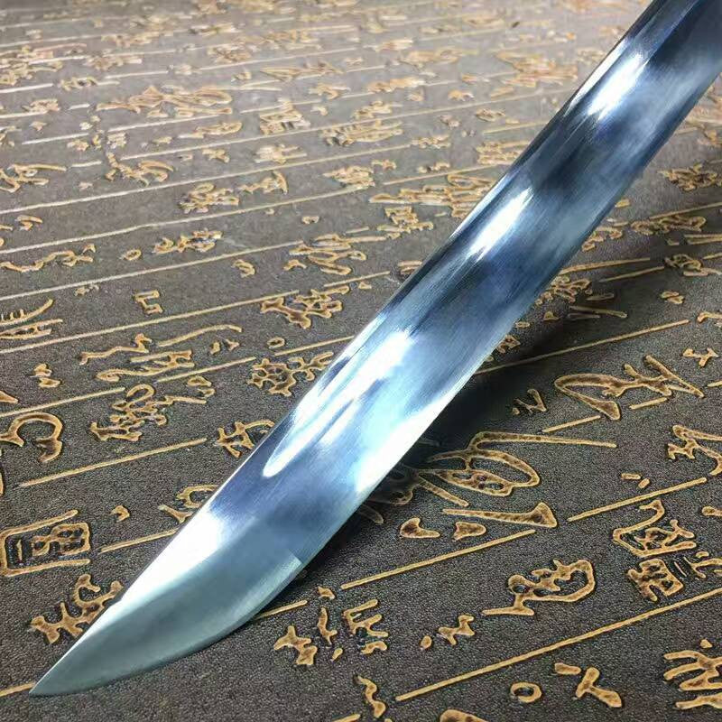 Samurai sword-High carbon steel blade-Ecru wood scabbard-Alloy fitted - Chinese sword shop