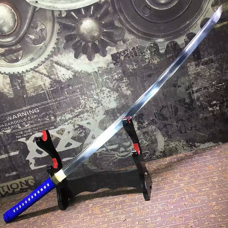 Samurai sword-High carbon steel blade-Ecru wood scabbard-Alloy fitted - Chinese sword shop
