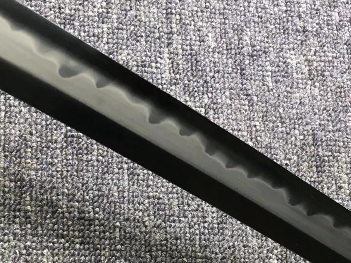 Samurai sword,Hand forged High carbon steel blade,Ebony scabbard - Chinese sword shop