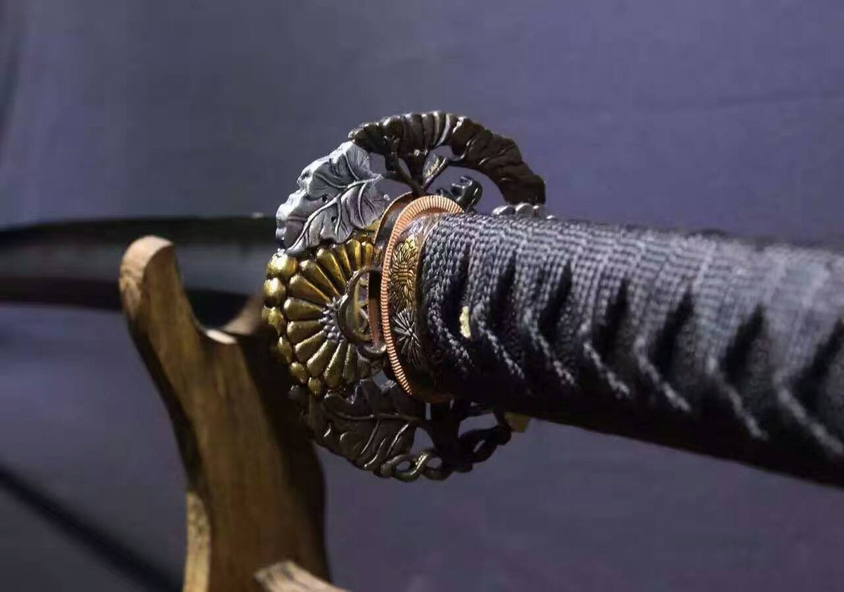 Samurai sword,Katana-Damascus steel Covering blade-Skin Scabbard - Chinese sword shop