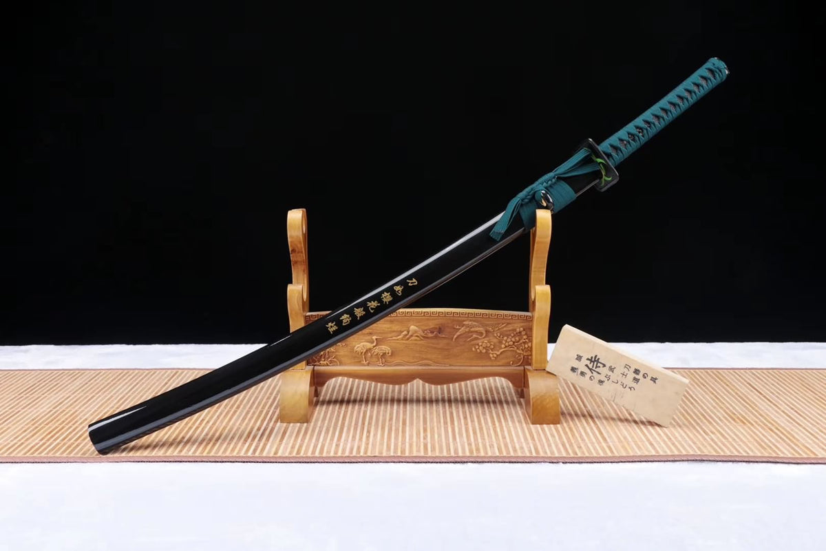 Samurai sword,Damascus steel blade,Wood scabbard - Chinese sword shop