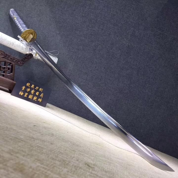 katana,High carbon steel blade,White scabbard,Alloy - Chinese sword shop