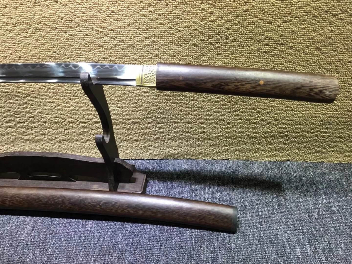 Katana,High carbon steel burn blade,Rosewood scabbard,Length 39" - Chinese sword shop