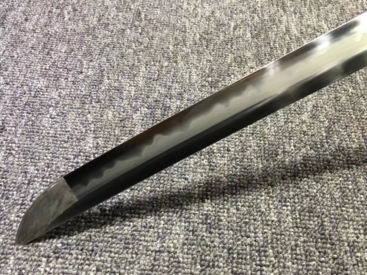 Samurai sword,Hand forged High carbon steel blade,Ebony scabbard - Chinese sword shop