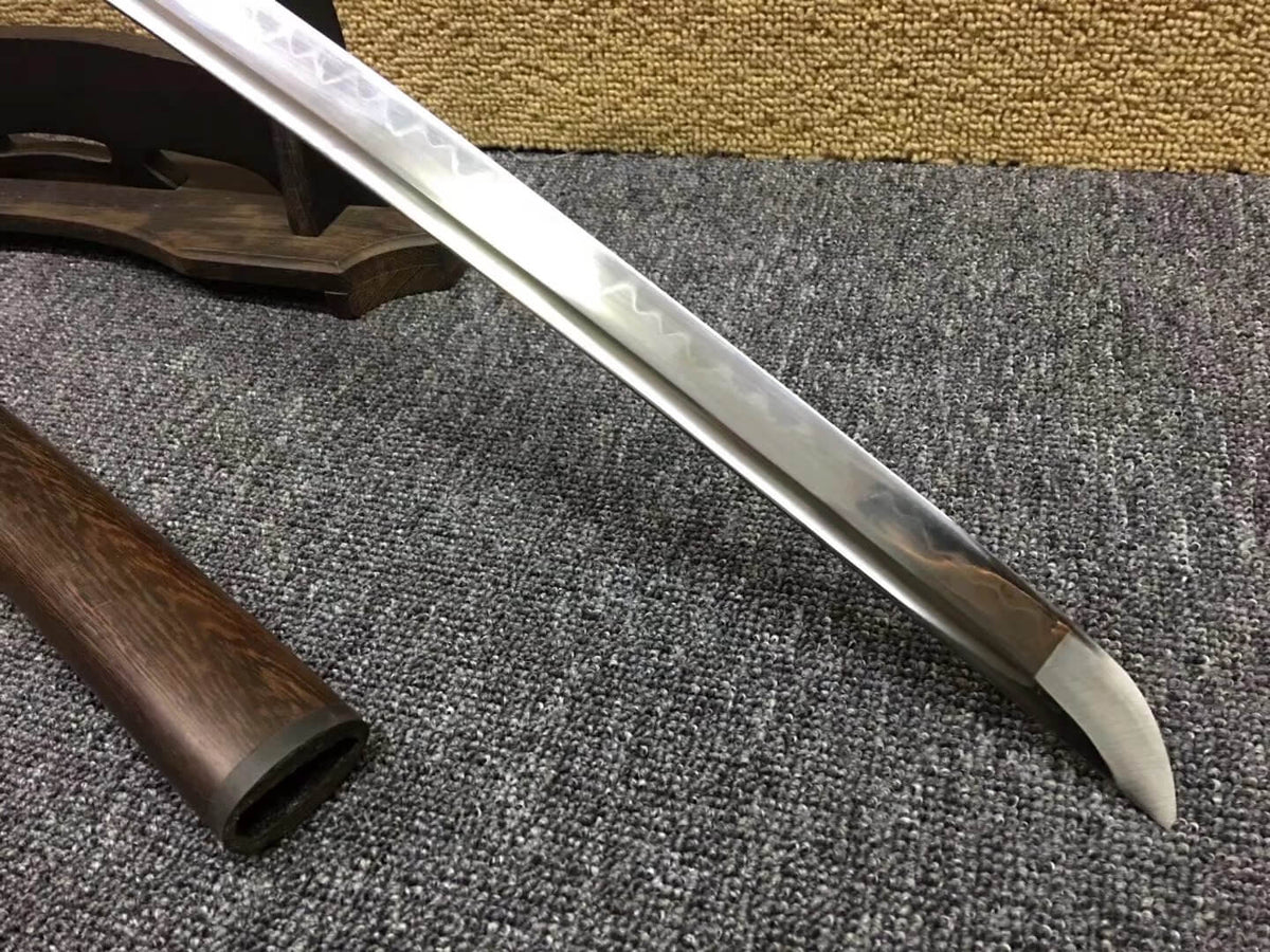 Katana,High carbon steel burn blade,Rosewood scabbard,Length 39" - Chinese sword shop