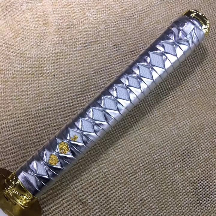 katana,High carbon steel blade,White scabbard,Alloy - Chinese sword shop