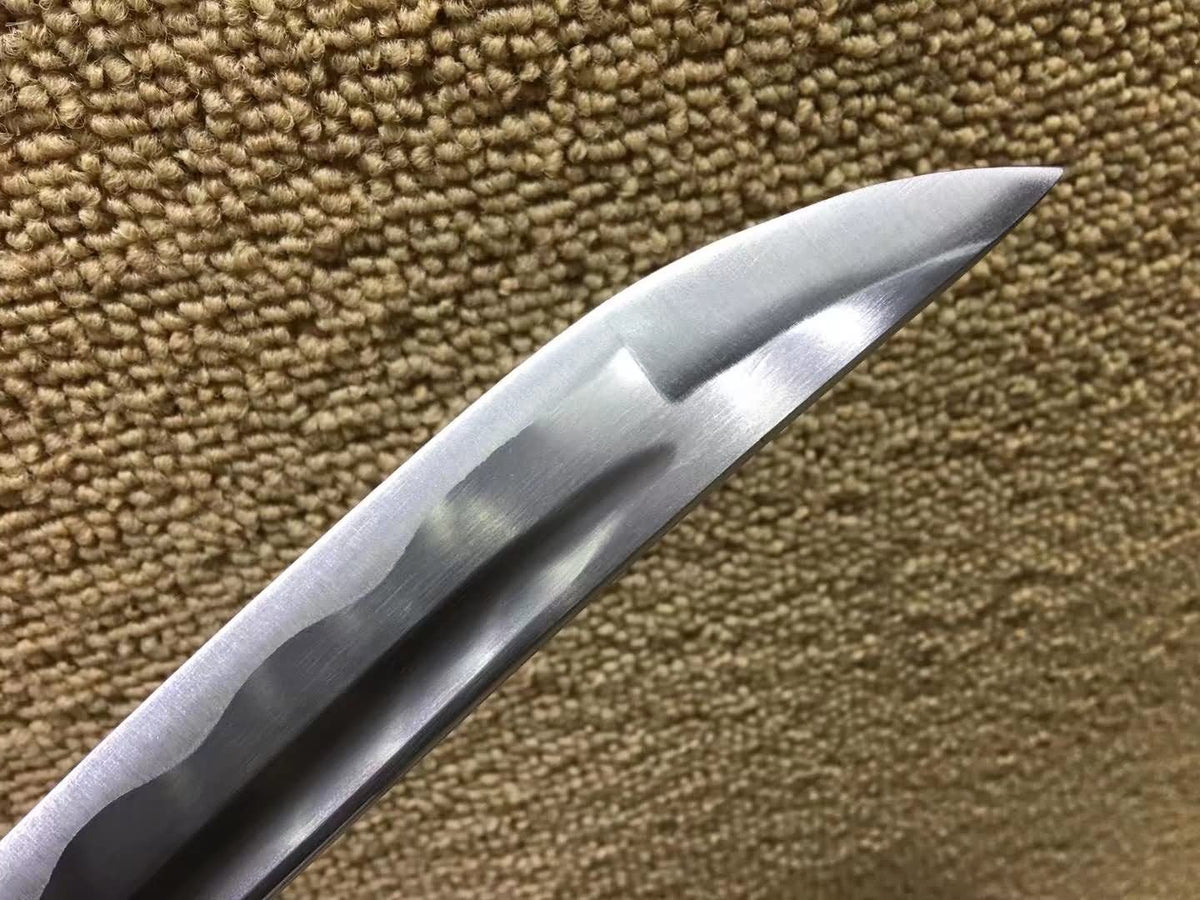 Katana,Medium carbon steel,White scabbard,Alloy fittings - Chinese sword shop