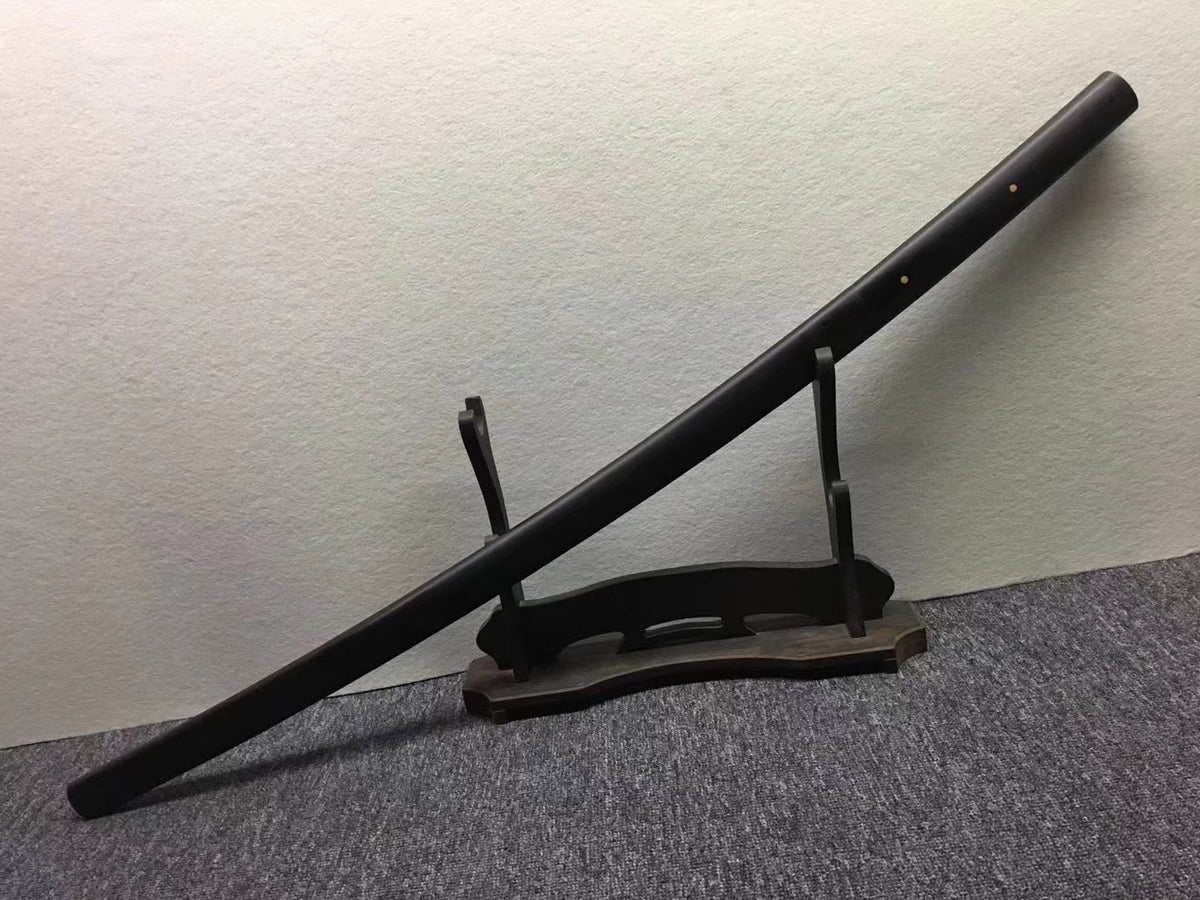 Samurai sword,Hand forged High carbon steel blade,Ebony scabbard - Chinese sword shop