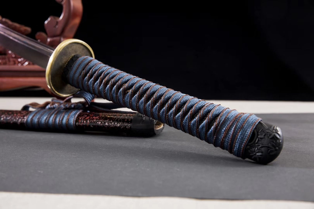 Japanese sword,Hand forged Damascus steel blade,Stainless steel scabbard - Chinese sword shop