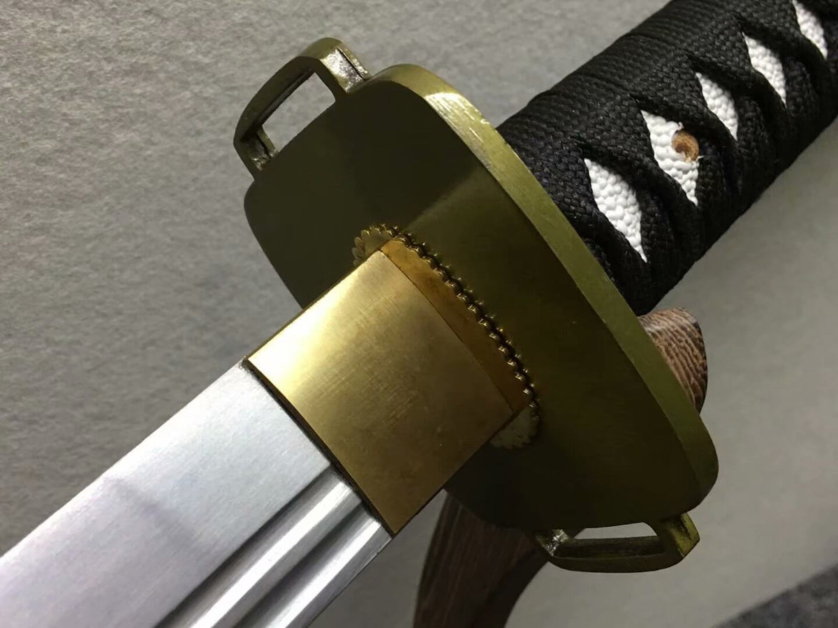 katana,High manganese steel blade,Red black scabbard,Alloy - Chinese sword shop