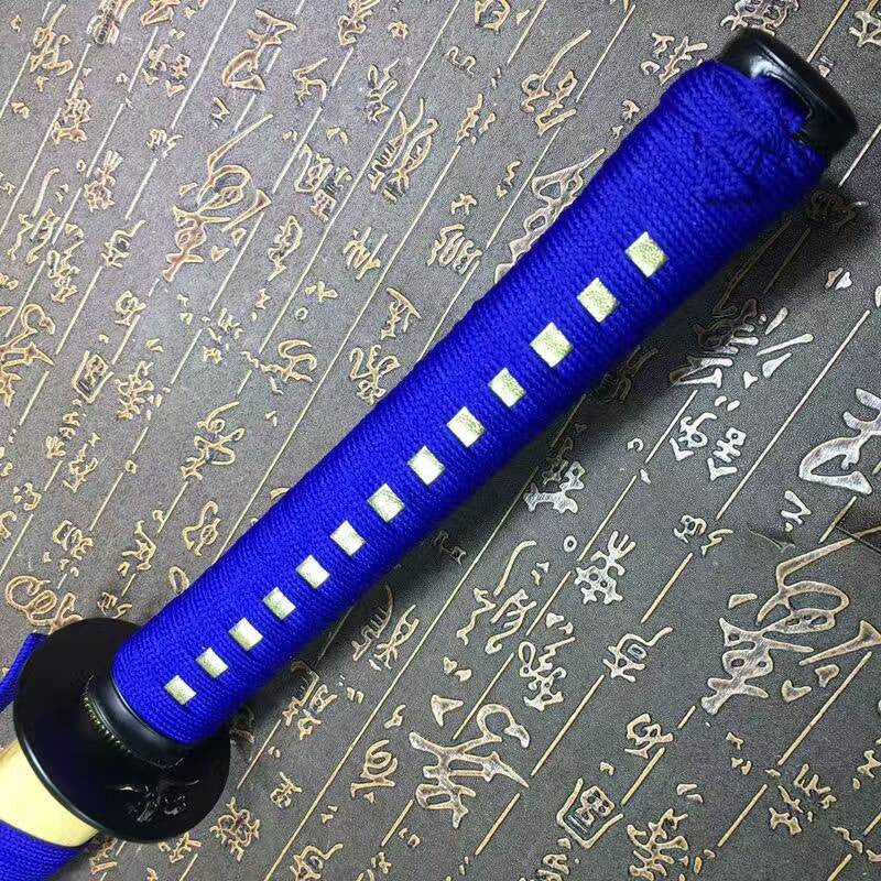 Samurai sword-High carbon steel blade-Ecru wood scabbard-Alloy fitted - Chinese sword shop